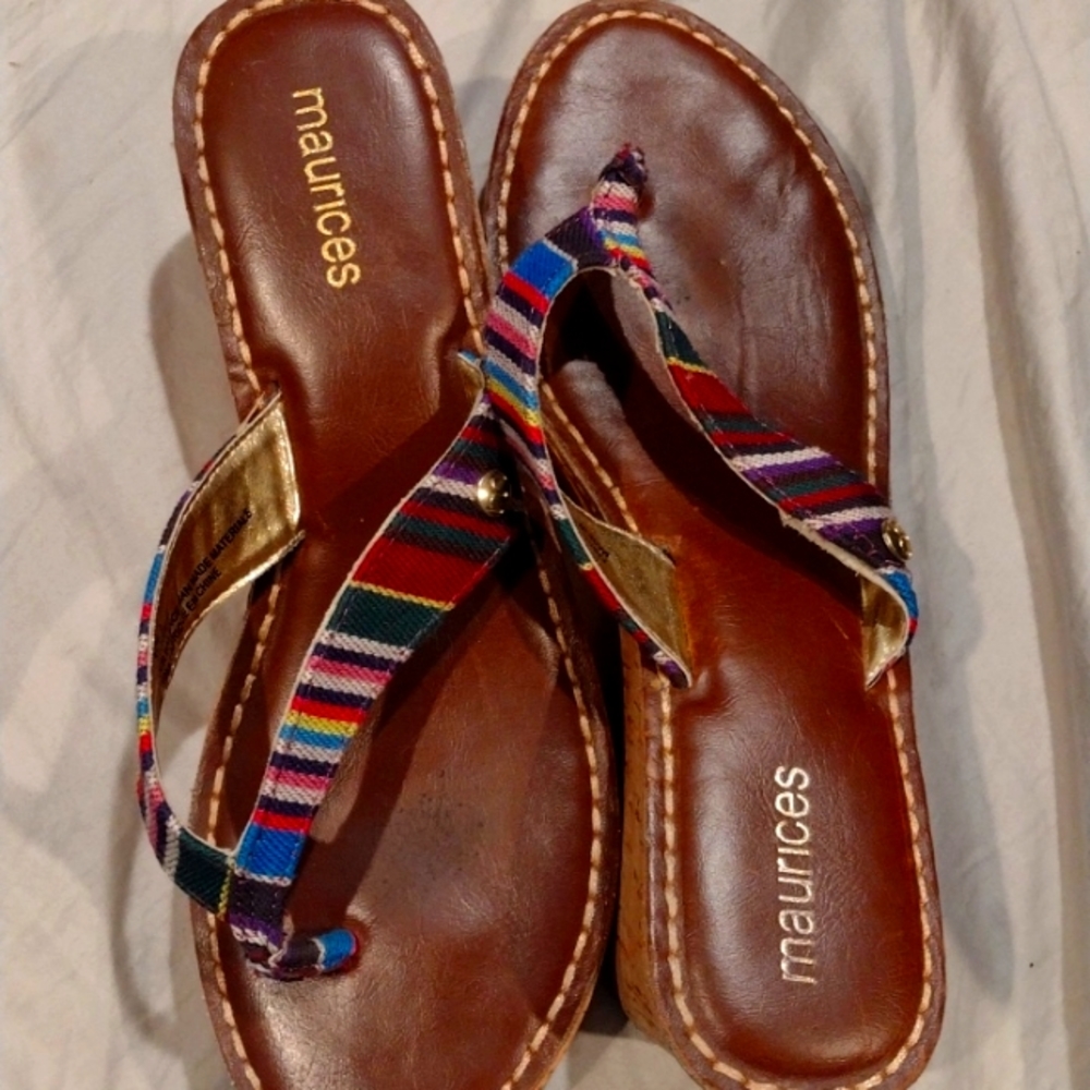 Colorful Wedged Sandals